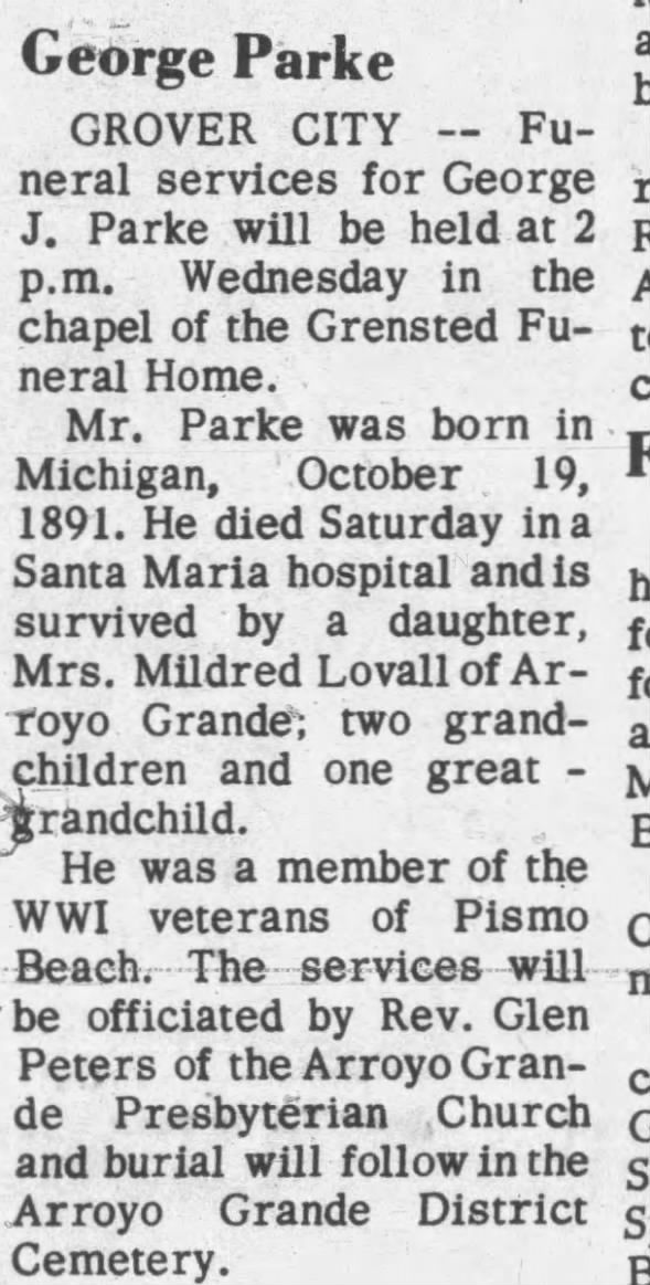 Clipping from Santa Maria Times
